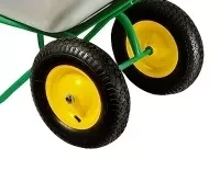 Тачка садово-строительная 2-х колесная усиленная грузоподъемность 320 кг объем 100 л 689833 купить в Когалыме