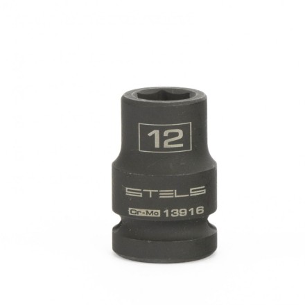 Головка ударная шестигранная 12 мм 1/2&quot; CrMo  Stels 13916 купить в Когалыме