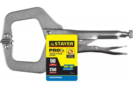 Зажим STAYER "PROFI" "PRO-Fix" точечный, ручной, 250x50мм 22476_z01 купить в Когалыме