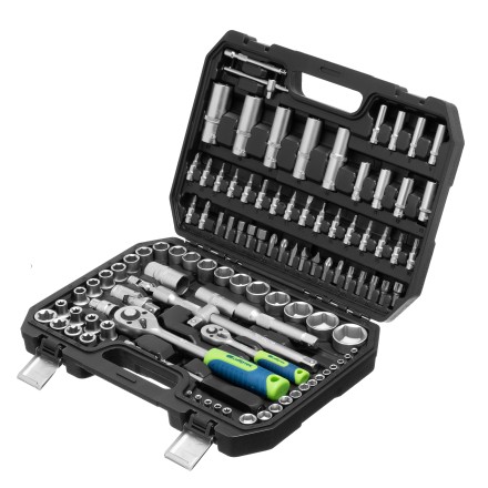 Набор инструментов Сибртех 13389, 1/2&quot;, 1/4&quot;, 108 предметов купить в Когалыме