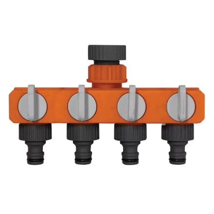 Распределитель пластиковый 4-х канальный G 3/4&quot;  G 1&quot;  Кратон 5 01 04 056 купить в Когалыме