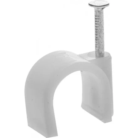 Скоба-держатель для круглого кабеля, с оцинкованным гвоздем, 16 мм, 40 шт, STAYER Master 4510-16 4510-16 купить в Когалыме