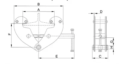 Захват балочный тип JT клипса г-п 5 тонн купить в Когалыме