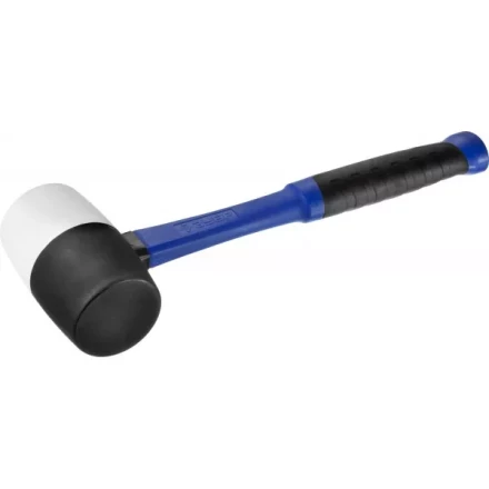 Киянка ЗУБР "ПРОФЕССИОНАЛ" резиновая черно-белая, с фиберглассовой ручкой, 680г 20532-680 купить в Когалыме