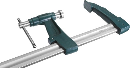 Струбцина KRAFTOOL тип &quot;F&quot;, с мультипликаторной прижимной втулкой, 125х600 мм 32013-125-600 купить в Когалыме