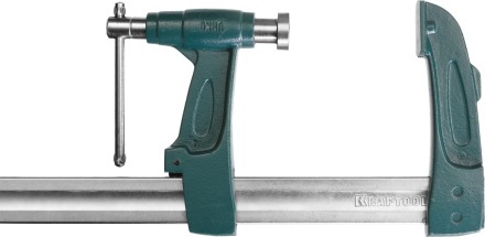 Струбцина KRAFTOOL тип &quot;F&quot;, с мультипликаторной прижимной втулкой, 125х600 мм 32013-125-600 купить в Когалыме