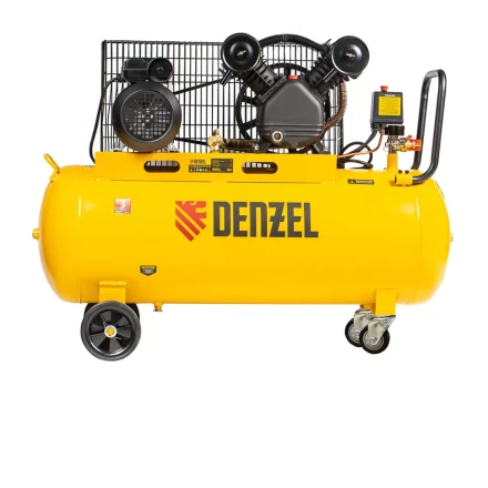 Компрессор воздушный BCV2200/100, ременный привод, 2.2 кВт, 100 литров, 370 л/мин Denzel 58110 купить в Когалыме