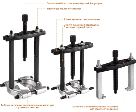 Наборы съемников сепараторных серия ПРОФЕССИОНАЛ купить в Когалыме