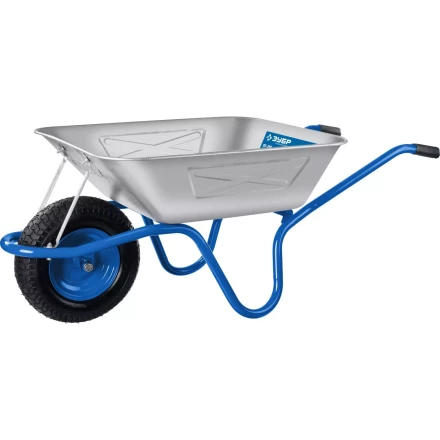 Тачка с широким пневматическим колесом строительная одноколесная 250 кг серия ПРОФЕССИОНАЛ купить в Когалыме