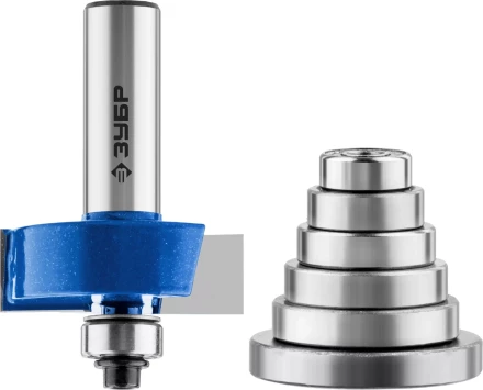 Фрезы четвертные фальцевые в наборе с подшипниками серия ПРОФЕССИОНАЛ купить в Когалыме