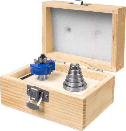 Фрезы четвертные фальцевые в наборе с подшипниками серия ПРОФЕССИОНАЛ купить в Когалыме