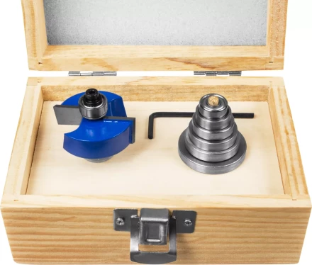 Фрезы четвертные фальцевые в наборе с подшипниками серия ПРОФЕССИОНАЛ купить в Когалыме