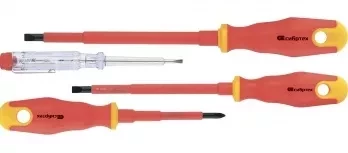 Набор диэлектрических отверток до 1000В тестер CrV двухкомпонентные рукоятки Сибртех 12937 купить в Когалыме