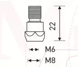 Держатель наконечника M6 22mm (26KD) MD0061-00 Ref Aurora купить в Когалыме