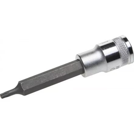 Торцовая бита-головка KRAFTOOL "INDUSTRIE QUALITAT", удлиненная, материал S2, TORX, сатинированная, 1/2", Т20 27906-20 купить в Когалыме