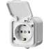 Розетка STAYER "MASTER" "MAXIMA" одноместная, с заземлением, с защитной крышкой, IP54, 16А, 220В 54306-W купить в Когалыме