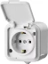 Розетка STAYER "MASTER" "MAXIMA" одноместная, с заземлением, с защитной крышкой, IP54, 16А, 220В 54306-W купить в Когалыме
