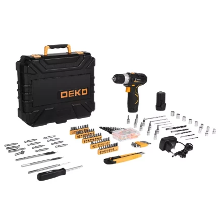 Дрель аккумуляторная DEKO GCDU12DU3, 063-4138 + набор 193 аксессуара купить в Когалыме