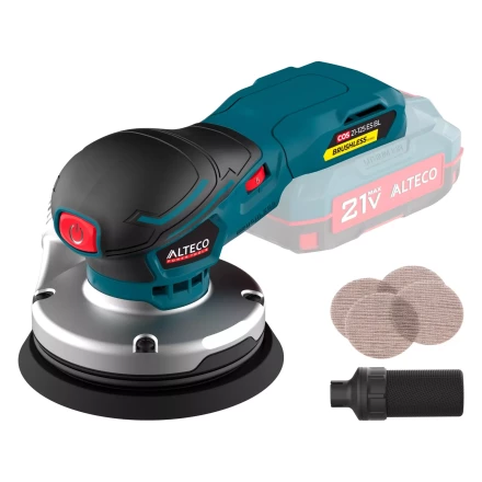 Бесщеточная аккумуляторная эксцентриковая шлифмашина ALTECO COS 21-125 ES BL Solo (без АКБ и ЗУ) 78002 купить в Когалыме