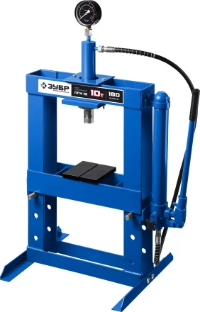 ЗУБР ПГН-10, 10 т, гидравлический пресс с гидронасосом и манометром, Профессионал (43072-10) купить в Когалыме