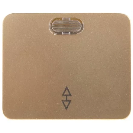 Выключатель СВЕТОЗАР "ГАММА" проходной, с подсветкой, одноклав., без вставки и рамки, цвет золотой металлик, 10A/~250 SV-54138-GM купить в Когалыме