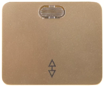 Выключатель СВЕТОЗАР "ГАММА" проходной, с подсветкой, одноклав., без вставки и рамки, цвет золотой металлик, 10A/~250 SV-54138-GM купить в Когалыме