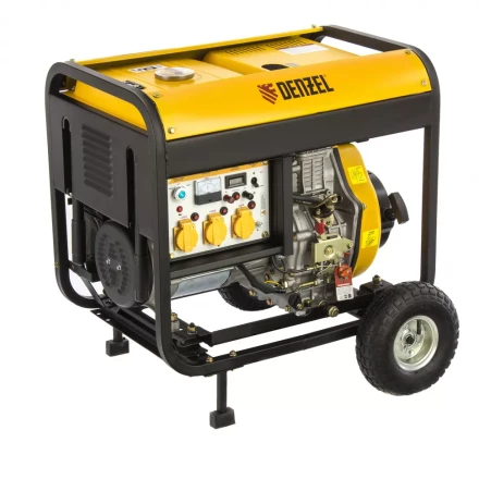 Генератор дизельный DENZEL DD6300Е электростартер 94657 купить в Когалыме