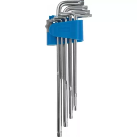 Набор ключей имбусовых ЗУБР "ЭКСПЕРТ" длинные,Cr-Mo сталь,сатиниров покрытие,эргоном держатель,TORX Т10-Т50,9шт 27467-H9 купить в Когалыме