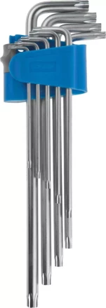 Набор ключей имбусовых ЗУБР "ЭКСПЕРТ" длинные,Cr-Mo сталь,сатиниров покрытие,эргоном держатель,TORX Т10-Т50,9шт 27467-H9 купить в Когалыме