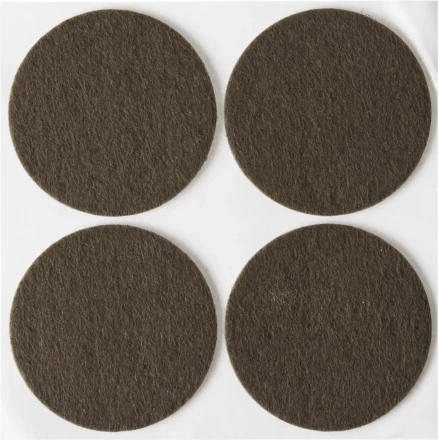 Накладки STAYER "COMFORT" на мебельные ножки, самоклеящиеся, фетровые, коричневые, круглые - диаметр 50 мм, 4 шт 40910-50 купить в Когалыме