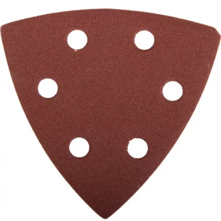 Треугольник шлифовальный ЗУБР "МАСТЕР" универсальный на велкро основе, 6 отверстий, Р180, 93х93х93мм, 5шт 35583-180 купить в Когалыме