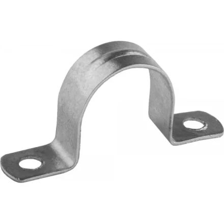 Скобы СВЕТОЗАР металлические D25мм, двухлапковые, для крепления металлорукава d=20мм, 50шт 60212-20-50 купить в Когалыме