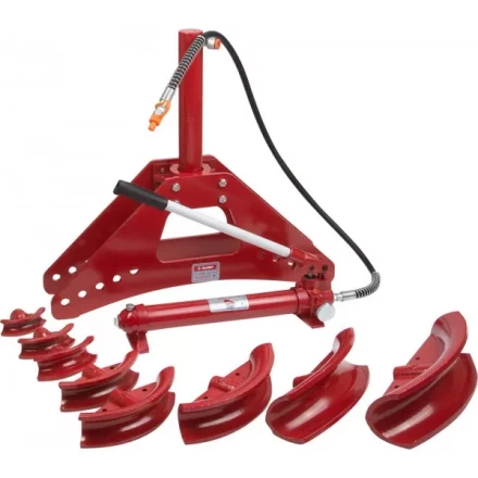 Набор ЗУБР "ЭКСПЕРТ" Трубогиб гидравлический, 10т, ход штока 315мм, 8 насадок, 2 ролика 43077-10 купить в Когалыме