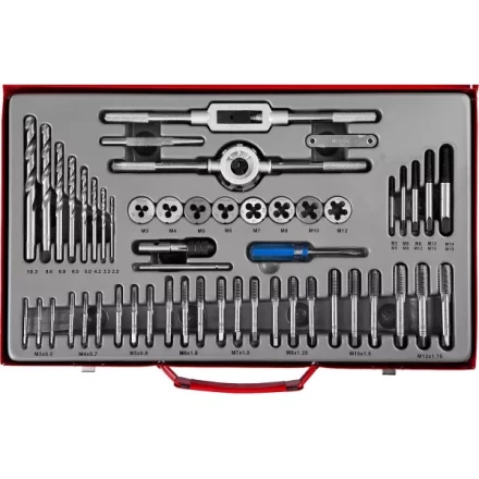 Набор метчиков и плашек ЗУБР "МАСТЕР", сталь 9ХС, 52 предмета 28130-H52_z01 купить в Когалыме