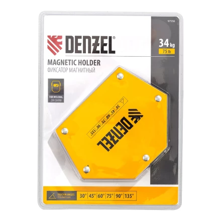 Фиксатор магнитный для сварочных работ усилие 75 LB, 30х45х60х75х90х135 град. Denzel 97556 купить в Когалыме