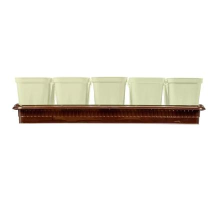 Набор для рассады Palisad 643449, поддон 380х155х40 мм, 10 горшочков по 250 мл с выдвижным дном купить в Когалыме