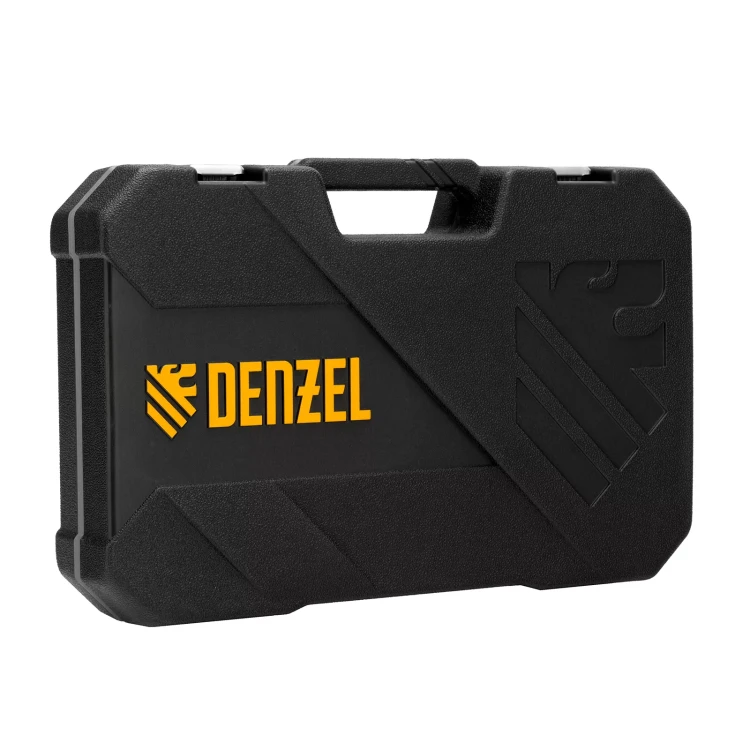 Набор инструментов Denzel, 1/2", 1/4", CrV, S2, пластиковый кейс, 82 предмета 15809 купить в Когалыме