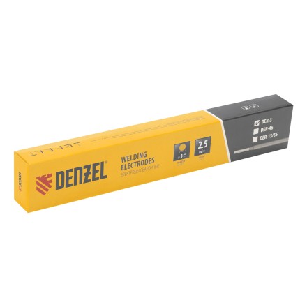 Электроды Denzel DER-3, диам. 3 мм, 2,5 кг., рутиловое покрытие 97503 купить в Когалыме