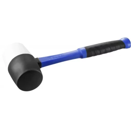 Киянка ЗУБР "ПРОФЕССИОНАЛ" резиновая черно-белая, с фиберглассовой ручкой, 900г 20532-900 купить в Когалыме