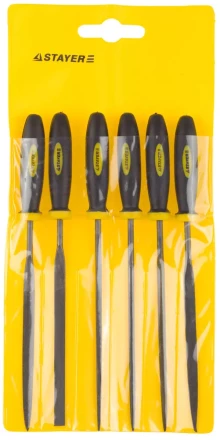 Набор STAYER "PROFI" Надфили с двухкомпонентной ручкой, 100мм, 6шт 16010-H6_z01 купить в Когалыме