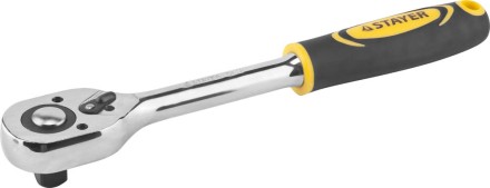 Трещотка для торцовых головок STAYER &quot;PROFI&quot;, Сr-V сталь, 45 зубцов, 1/2&quot; 27786-1/2 купить в Когалыме