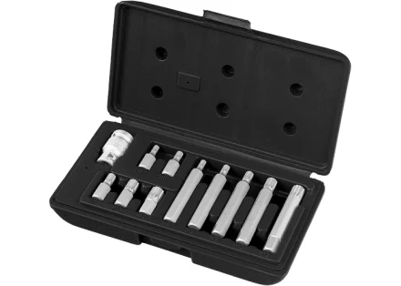 Набор бит SPLINE,  хвостовик-шестигранник 1  1/2'', CrV,10 мм, 11 пред  STELS 11312 купить в Когалыме