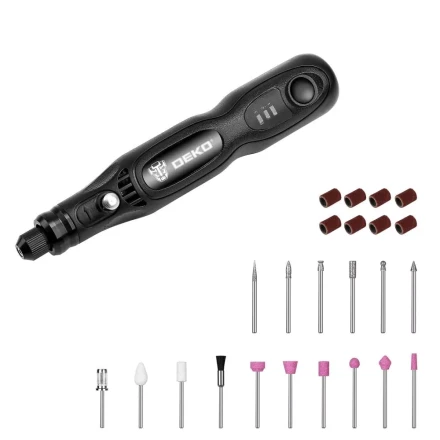 Гравер аккумуляторный DEKO DKRT3.6-Li SET, 063-1400 купить в Когалыме