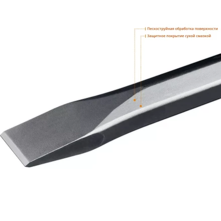 ЗУБР БУРАН, 35 х 400 мм, HEX 28, плоское зубило (29380-35-400) купить в Когалыме