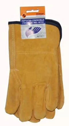 Перчатки спилковые Энкор мех мутон 58731 купить в Когалыме