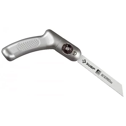 Ножовка ЗУБР "ЭКСПЕРТ" "ТРАНСФОРМЕР" универсал складная многопозицион, с биметаллическим полотном шаг 1мм, 24TPI, 130мм 4-15187 купить в Когалыме