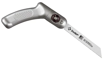 Ножовка ЗУБР "ЭКСПЕРТ" "ТРАНСФОРМЕР" универсал складная многопозицион, с биметаллическим полотном шаг 1мм, 24TPI, 130мм 4-15187 купить в Когалыме