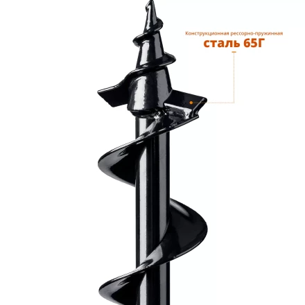 ЗУБР d 80 мм, грунт, шнек для мотобуров (7051-8) купить в Когалыме