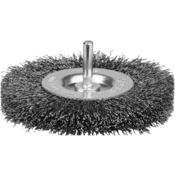 ЗУБР "ЭКСПЕРТ". Щетка дисковая для дрели, двухрядная, витая стальная проволока 0,3мм, 75мм 35198-075-2_z01