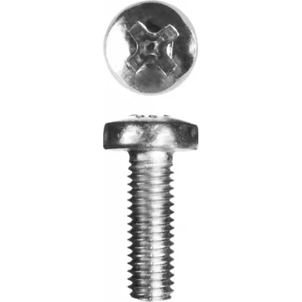 Винт ЗУБР "МАСТЕР" DIN 7985, класс прочности 4.8, оцинкованный, M5x20мм, 5кг 303150-05-020 купить в Когалыме